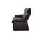 Schwarzes Ledersofa von Lugano Erpo 12