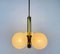 Mid-Century Golden 3-Arm Space Age Chandelier from Kaiser, 1960s, Germany 5