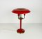 Red Italian Table Lamp with 3 Arms in the Style of Stilnovo, 1960s, Italy, Image 5