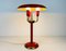 Red Italian Table Lamp with 3 Arms in the Style of Stilnovo, 1960s, Italy 2