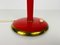 Rote italienische Tischlampe mit 3 Armen im Stil von Stilnovo, 1960er, Italien 9