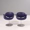 Purple Little Tulip Swivel Chairs by Pierre Paulin for Artifort, Set of 2 3