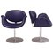 Purple Little Tulip Swivel Chairs by Pierre Paulin for Artifort, Set of 2, Image 1
