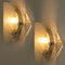 Murano Opal Clear Glass Sconces or Wall Lights from Kalmar, 1970s, Set of 2, Image 11