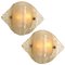 Murano Opal Clear Glass Sconces or Wall Lights from Kalmar, 1970s, Set of 2 1