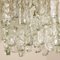 Brass Two-Tiered Ice Glass Pendant Chandeliers from Kalmar, 1970s, Set of 2, Image 7