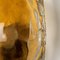 Lampade da parete in vetro di Murano soffiato a mano in ottone e vetro marrone di J. Kalmar per Isa, set di 2, Immagine 12