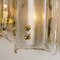 Large Massive Glass Wall Sconces in the Style of Kalmar, Set of 2 4