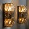 Palwa Wall Light Fixtures in Chrome-Plated Crystal Glass, 1970s, Set of 2 3