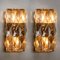 Palwa Wall Light Fixtures in Chrome-Plated Crystal Glass, 1970s, Set of 2 5