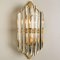 Venini Style Murano Glass and Gilt Brass Sconces, Italy, Set of 2 8