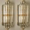 Large Venini Style Murano Glass and Gilt Brass Sconce, Italy 13