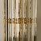 Large Venini Style Murano Glass and Gilt Brass Sconce, Italy 5