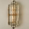 Large Venini Style Murano Glass and Gilt Brass Sconce, Italy 9