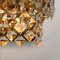 Applique in ottone dorato e cristallo di Palwa, Germania, anni '60, set di 2, Immagine 9