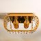 Gilded Brass and Crystal Glass Wall Sconces from Palwa, Germany, 1960s, Set of 2, Image 12