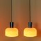 Orange Blown Pendant Lights from Peill & Putzler, 1970s, Set of 2 6