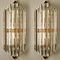 Large Venini Style Murano Glass and Gilt Brass Sconce, Italy, Image 13