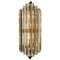 Large Venini Style Murano Glass and Gilt Brass Sconce, Italy, Image 1