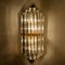 Large Venini Style Murano Glass and Gilt Brass Sconce, Italy 5