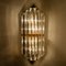 Large Venini Style Murano Glass and Gilt Brass Sconce, Italy, Image 5
