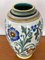 Large Art Ceramic Flower Pattern Vase from Gouda, 1930s 5