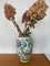 Large Art Ceramic Flower Pattern Vase from Gouda, 1930s 8