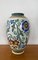 Large Art Ceramic Flower Pattern Vase from Gouda, 1930s 6