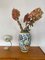 Large Art Ceramic Flower Pattern Vase from Gouda, 1930s 9