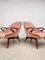 Mid-Century Danish Living Room Set in Pink Velvet, Set of 2 6