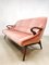 Mobilier de Salon Mid-Century en Velours Rose, Danemark, Set de 2 7