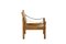 Lounge Chair in Leather and Elm by Pierre Chapo, 1960s, Image 3