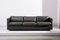 Sofa Set in Grey Leather by Charles Pfister for Knoll, USA, 1970s, Set of 3 4