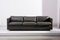Sofa Set in Grey Leather by Charles Pfister for Knoll, USA, 1970s, Set of 3, Image 4