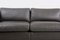 Sofa Set in Grey Leather by Charles Pfister for Knoll, USA, 1970s, Set of 3 12
