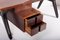 Mahogany Executive Office Desk by Ico Parisi for Mim, Italy, 1950s 10