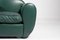 Art Deco Style Lounge Chairs in Green Leather, Denmark, 1960s, Image 6
