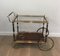 Neoclassical Style French Brass and Mahogany Drinks Trolley from Maison Bagués, 1940s, Image 1