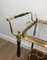 Neoclassical Style French Brass and Mahogany Drinks Trolley from Maison Bagués, 1940s, Image 4