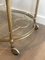 Round Neoclassical Style French Brass Drinks Trolley from Maison Jansen, 1940s 7