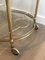Round Neoclassical Style French Brass Drinks Trolley from Maison Jansen, 1940s, Image 7