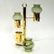 Norwegian Brass Candleholder with 3 Arms & Green Glass from Colseth, 1960s 8