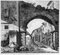 Luigi Rossini - Blick auf Tivoli gemischt aus Antike und Moderne (...) - Radierung - 1824 1