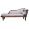 Rosewood Framed Scroll Arm Chaise Lounge in the style of Wm Trotter 1