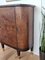 Art Deco Mid-Century Italian Walnut Burl and Turning Door Dry Bar or Cabinet, 1960s 9