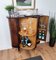 Art Deco Mid-Century Italian Walnut Burl and Turning Door Dry Bar or Cabinet, 1960s 5