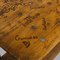 Engraved Oak Drapers Table 4