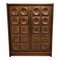 Brown Brutalist Bar Cabinet, 1970s 1