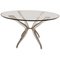 Vintage Lucite and Brass Dining Table, 1980s, Image 1