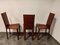 Red Leather Dining Chairs from De Couro Brazil, 1980s, Set of 6 8